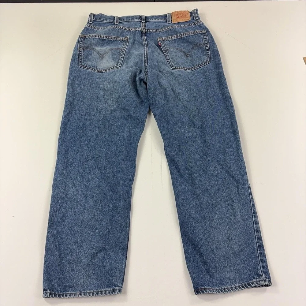 Vintage Levis 550 Jeans Mens 40x30 Blue Medium Wash Relaxed Tapered 2004